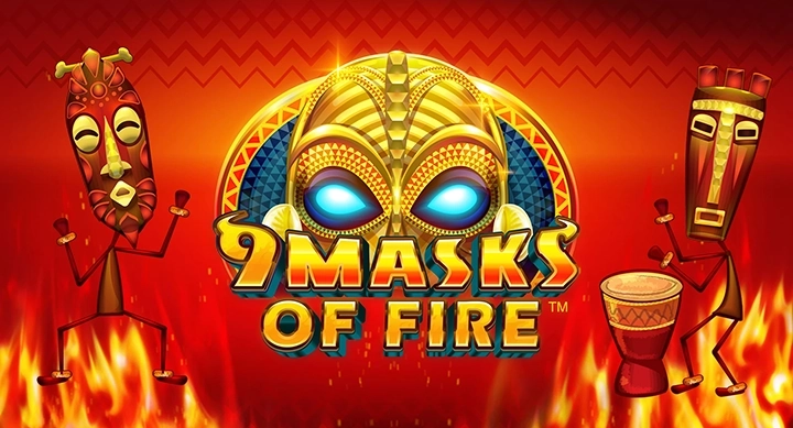 9 Masks of Fire slot game logo