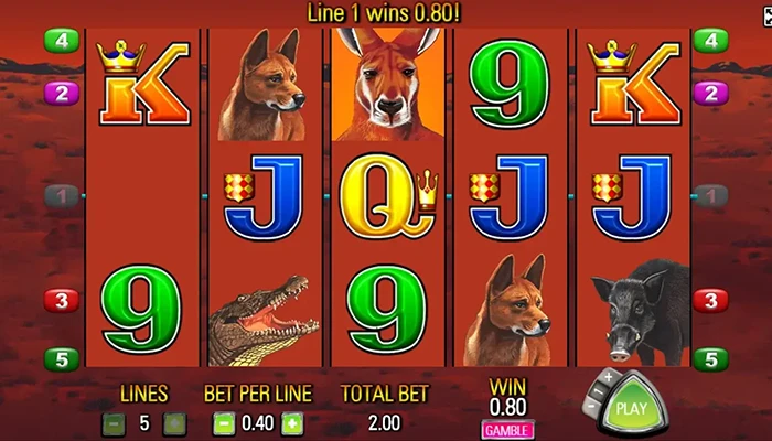 Big Red pokie reels screenshot